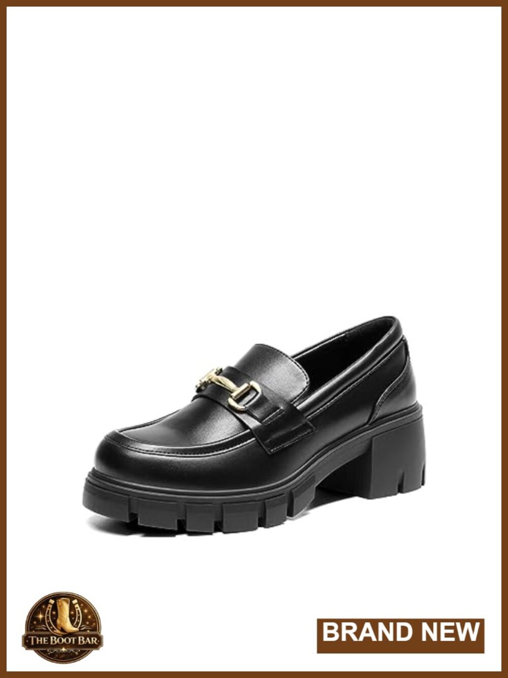 Women's Platform Chunky Loafers Slip-On Dress Shoes Cushioned Comfort